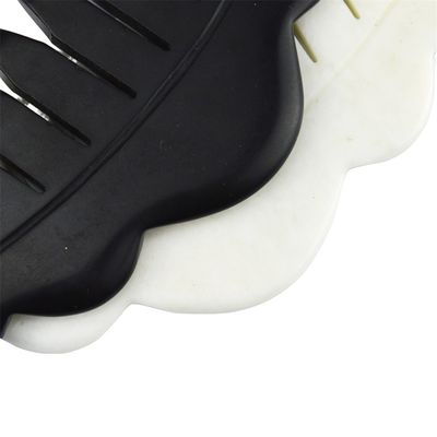 Logo personnalisé disponibled et 2024 chinois naturel de jade blanc Gua Sha rasage peigne Guasha tête de pierre spa masseur rasage