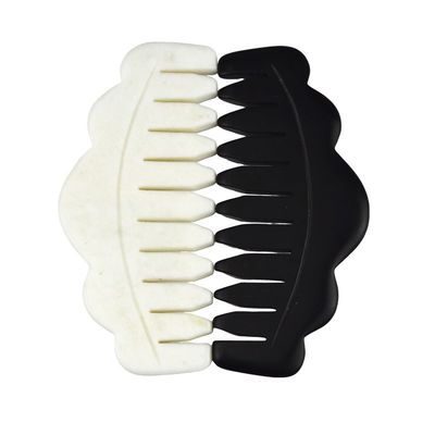 Logo personnalisé disponibled et 2024 chinois naturel de jade blanc Gua Sha rasage peigne Guasha tête de pierre spa masseur rasage