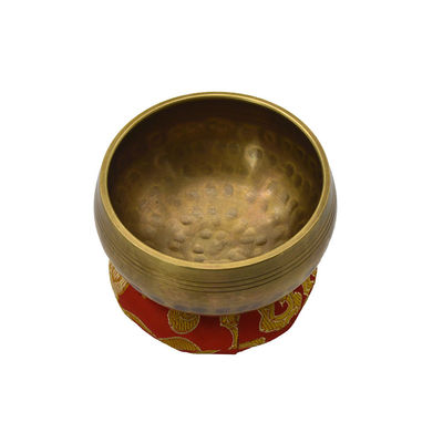 Coupe de chant népalaise en laiton naturel pour la méditation et le yoga