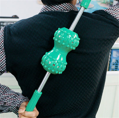 PVC fort magnétique double boule arrière masseur corps méridien rouleau de massage manuel Acupoint Stick