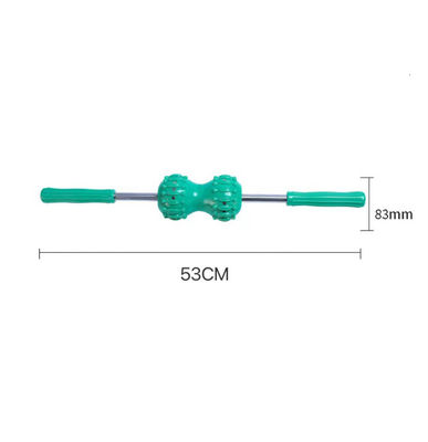 PVC fort magnétique double boule arrière masseur corps méridien rouleau de massage manuel Acupoint Stick