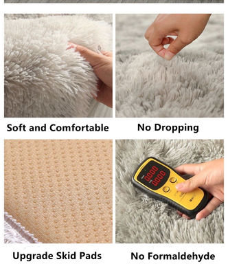 Tapis de sol en fibres de polyester de style moderne pour un salon élégant et confortable