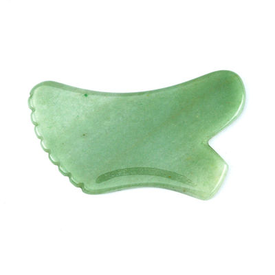 Massage corporel pour le soin de la peau Aventurine vert naturel Jade Gua Sha Logo personnalisé Guasha Outil de beauté faciale pour réduire les rides