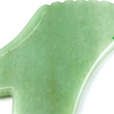 Massage corporel pour le soin de la peau Aventurine vert naturel Jade Gua Sha Logo personnalisé Guasha Outil de beauté faciale pour réduire les rides