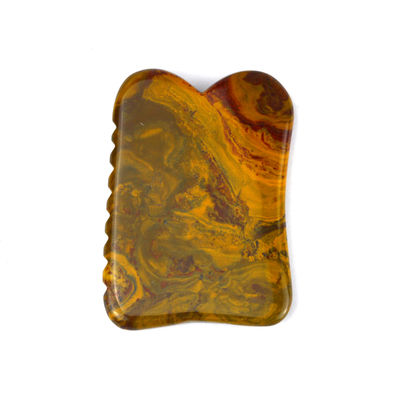 Massageur Logo personnalisé Mookaite Outils de massage corporel pour la beauté Guasha Déchets de pierre pour le lifting du visage et le drainage lymphatique
