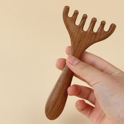 Déverrouillez votre beauté En forme de corne de cerf Scalpe Méridien Massageur Tête Gua Sha Massage Peigne Pour le visage et le corps de relaxation