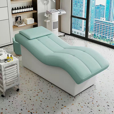 Matériau personnalisable et en cuir Lit de lavage de cheveux simple pour salon de beauté Massage Spa Soins de santé Physiothérapie OEM / ODM
