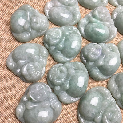 Art Collectible haute classe Jade Bouddha sculpté Jade Bouddha pendentif pour le thème de collier