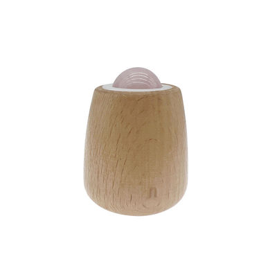 Boule de massage en jade personnalisable manche en bois rouleau de jade pour le massage corporel et le cou / visage Gua Sha outil de soulagement du stress