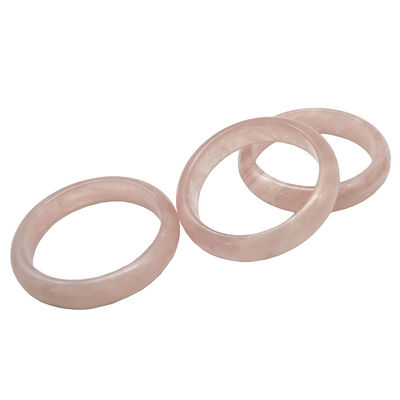 Des bracelets en rose de cristal de quartz, des bracelets ronds, des cadeaux de mariage pour les femmes et les hommes.