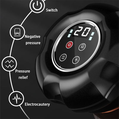 Massageur électrique de Gua Sha de taille personnalisée avec une grande force d'aspiration et un appareil de compression thermique à chaud
