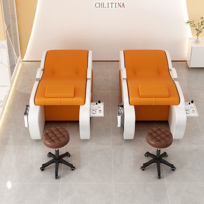 Lit de massage de beauté avec avantage multi-fonctionnel salon à moitié allongé Lit de lavage de cheveux
