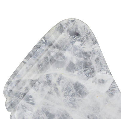 Plaque de grattage en quartz clair pour le cou du visage, le corps entier, le massage de la peau