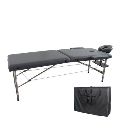 Lit de massage pliable portable en cuir en PU pour la beauté et la santé du corps dans les salons