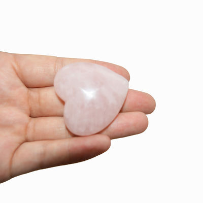 Técnique de pierre sculptée en forme de cœur en rose-quartz sculpté 0,35 kg Cœurs en pierre précieuse naturelle pour cadeau de mariage
