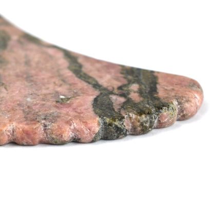 Outil de massage naturel de la rhodonite Gua Sha pour resserrer la peau et promouvoir la beauté du visage