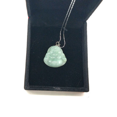 Caractéristique régionale Jadeite Jade Pendant Statue de Bouddha Collier de style traditionnel chinois
