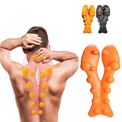 Support du corps oreiller de massage cervical portable avec masseur d'acupression et étirement du dos en coton mémoire