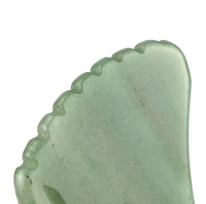 Aventurine verte Guasha Gua Sha Mode d'outil pour le visage n° abkgs-038 Pour un drainage lymphatique efficace et des soins de la peau