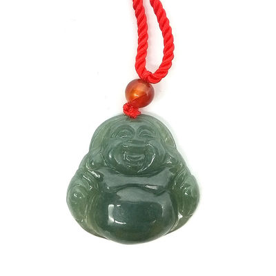Caractéristique régionale Collier de Bouddha en jade poli avec certificat