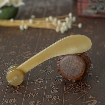 Yak Horn Gua Sha Board Bull Horn Massageur de corps Roller de soin de la peau pour la zone de massage de tout le corps