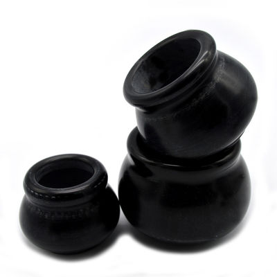 Médecine sous vide Bian Stone Gua Sha Cupping Set 3 tasses 40/50/60 mm