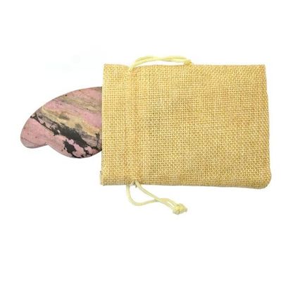 Tableau de masseur à base de Rhodonite Rose Jade Guasha pour soins de santé et besoins de santé personnels