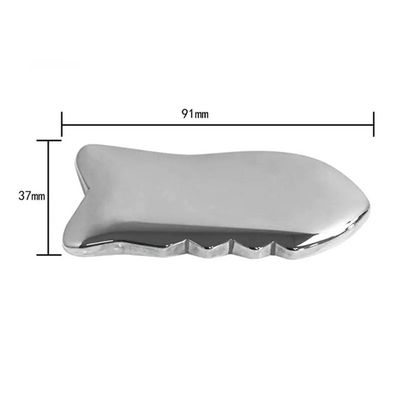 Terahertz Gua Sha Scraping Massage Outil avec la pierre d'énergie et le point d'acupuncture Massage 91 * 37mm