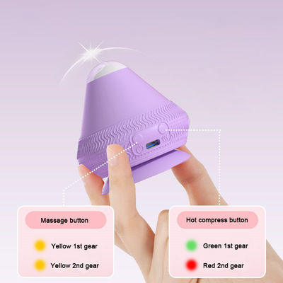 Boule de massage de fascia réglable par température Adsorption électrique Outil de massage en silicone pour le corps Massageur à compresse chaude