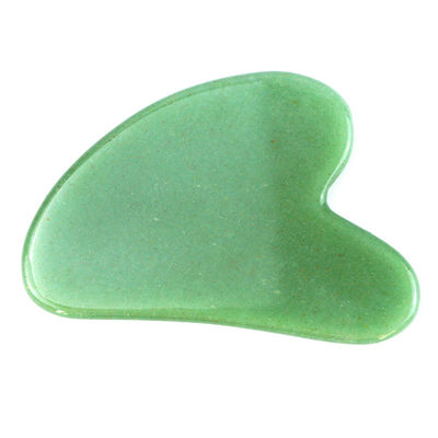 75*50mm Rose Quartz Jade Bian pierre sculpture Coeur Gua Sha Face Outil de sculpture pour le cou dos Massage de l'épaule Anti-âge