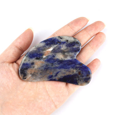 75*50mm Rose Quartz Jade Bian pierre sculpture Coeur Gua Sha Face Outil de sculpture pour le cou dos Massage de l'épaule Anti-âge