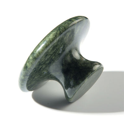Disponibled vert foncé Xiuyan Jade Champignon Gua Sha Outil pour la guérison du corps et l' énergie thérapie