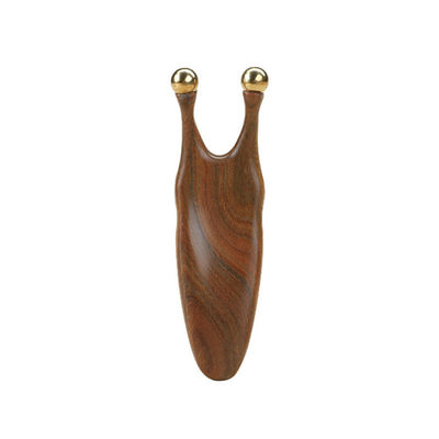 Outil de massage Gua Sha en bois de santal de cuivre pur pour la stimulation du visage et des yeux