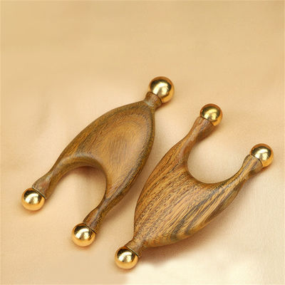 Masseur de Gua Sha Facial en cuivre de bois de santal avantageux pour la stimulation des points d'acupuncture et l'outil de levage du visage