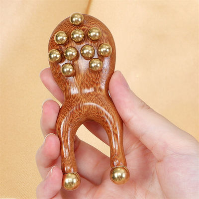 Manuel Meridien Dredging cuivre Facial Gua Sha Massage Outil pour le lifting de beauté du visage et le resserrement de la peau des yeux