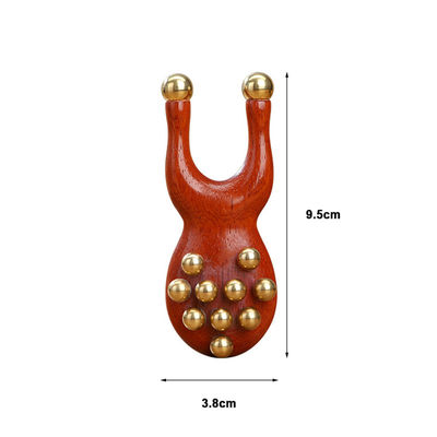 Manuel Meridien Dredging cuivre Facial Gua Sha Massage Outil pour le lifting de beauté du visage et le resserrement de la peau des yeux