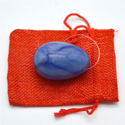 Aventurine bleue Yoni Massage oeufs Art populaire style pour les femmes Kegel renforcement ensemble