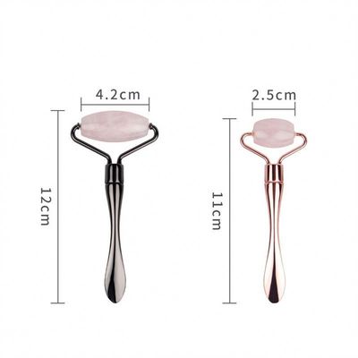 Logo personnalisé Disponibled Appareil de beauté de levage du visage en métal pour les soins de beauté et ensemble de rouleaux de jade