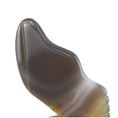 Équipement de massage des muscles du corps Tendance Agate Blanc Gua Sha Scraping Board pour les soins personnels et le soin du corps
