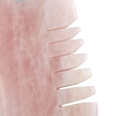 Massage de la tête rose quartz gua sha peigne du cuir chevelu outil pour le soin de la peau Spa lifting du visage