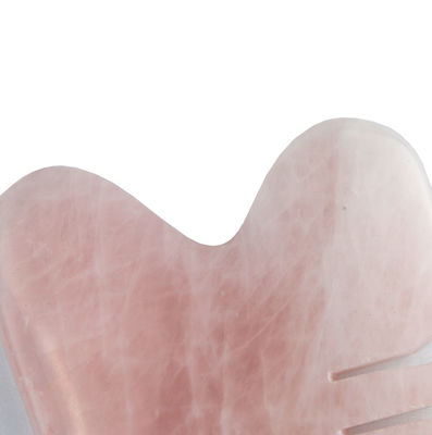 Massage de la tête rose quartz gua sha peigne du cuir chevelu outil pour le soin de la peau Spa lifting du visage