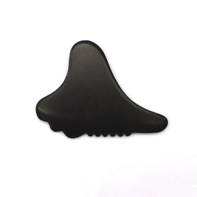 Outil Gua Sha Masseur facial Bian Stone Face écologique 105*77mm 114*74mm 2 pièces AKBS-030 pour le drainage lymphatique facial