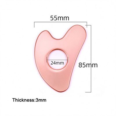 Outil de beauté du visage en métal en acier inoxydable en forme de cœur en forme de cœur et OEM / ODM