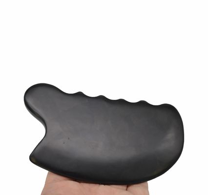 Pierre Bian Noire Pure Naturelle Gua Sha Tableau Massage Facial Cosmétique Lift Resserrer la Peau Tout Le Corps Massage Facial