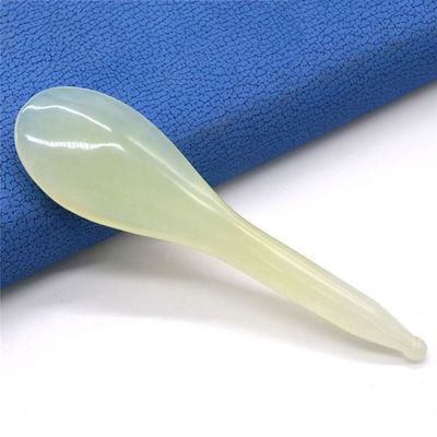 Améliorez votre expérience de massage avec l'outil et le stylo certifié ISO9001 Xiuyan Jade Spoon Gua Sha