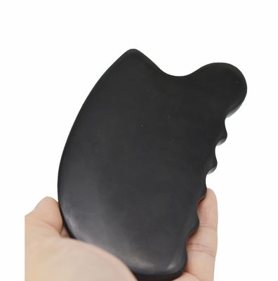 Pierre Bian Noire Pure Naturelle Gua Sha Tableau Massage Facial Cosmétique Lift Resserrer la Peau Tout Le Corps Massage Facial