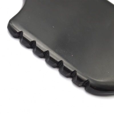 Black Bian Stone Gua Sha Scraping Massager Tool Set pour le corps naturel et la performance