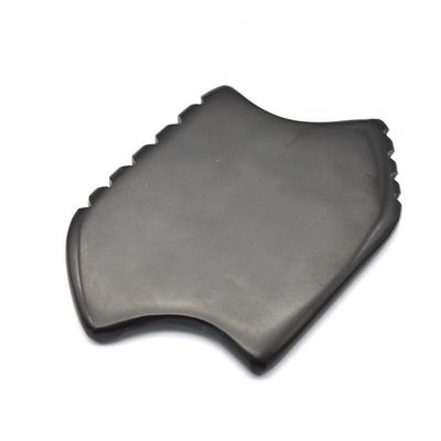 Black Bian Stone Gua Sha Scraping Massager Tool Set pour le corps naturel et la performance