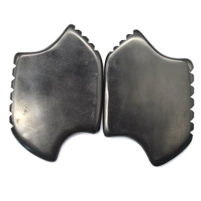 Black Bian Stone Gua Sha Scraping Massager Tool Set pour le corps naturel et la performance