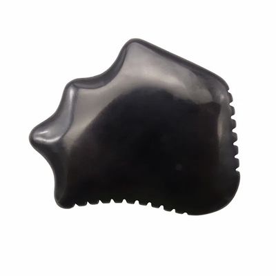 Planche Gua Sha en Obsidienne Noire Naturelle pour les soins de la peau